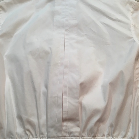 Theory white cotton bomber jacket - Picture 8 of 13